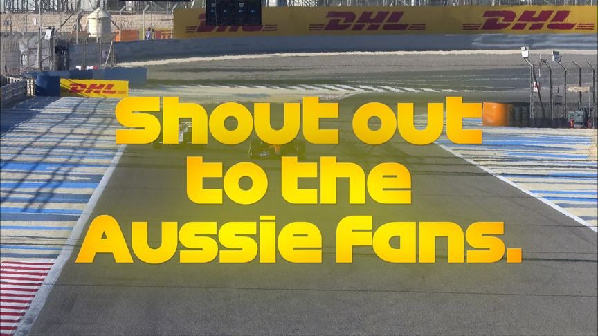 TESTING DAY 3: Daniel Ricciardo's message to Australian fans
