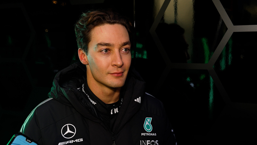 George Russell: 'An exciting day' trialing new car in Barcelona