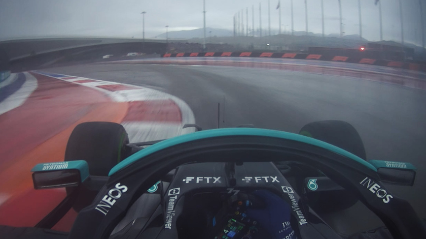 EXCLUSIVE: Onboard for Valtteri Bottas' thrilling final laps of 2021 Russian GP