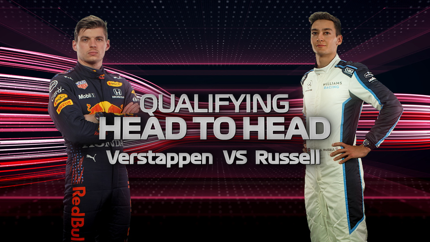 SIDE-BY-SIDE: How Verstappen beat Russell to pole in Belgium