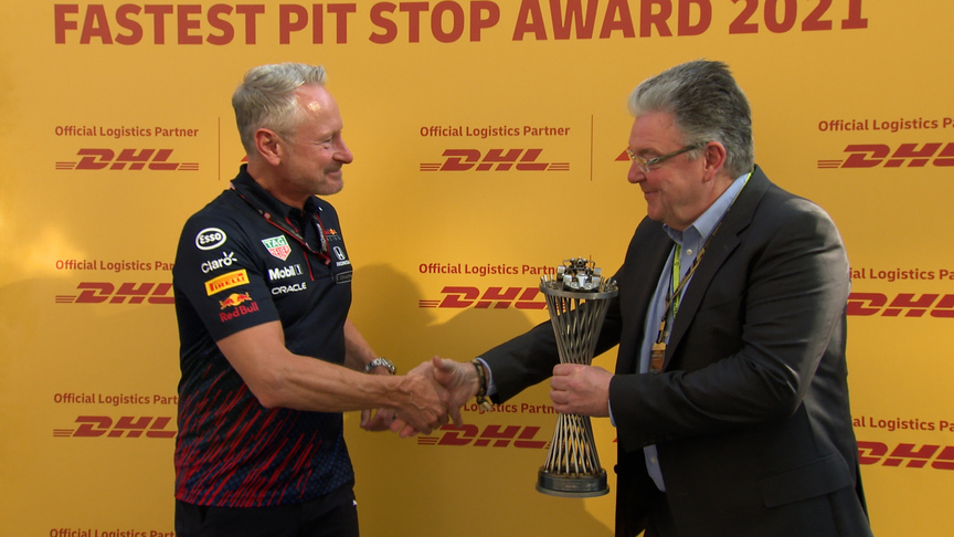 Red Bull win 2021 DHL Fastest Pit Stop Award