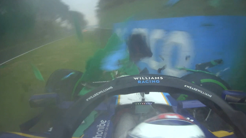 2021 Emilia Romagna Grand Prix: Latifi crashes into wall after Mazepin contact