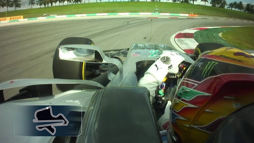 Track View: Onboard with Lewis Hamilton around Sepang International Circuit