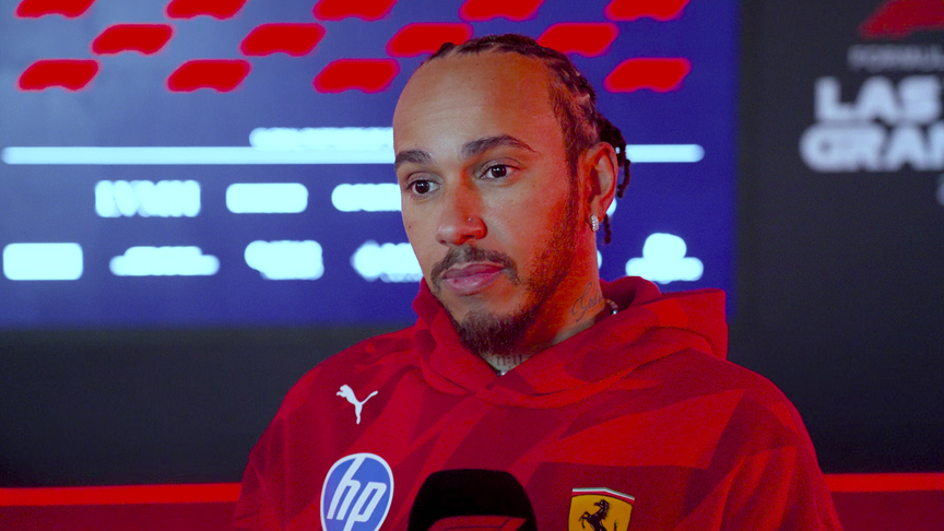 Hamilton 'excited for tomorrow' after 'good learnings' in Las Vegas second practice