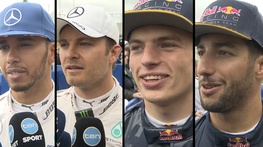 Drivers report back after qualifying in Great Britain