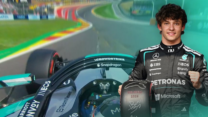 ONBOARD: Antonelli’s 2026 Pirelli Pole Position Award lap at the Belgian GP