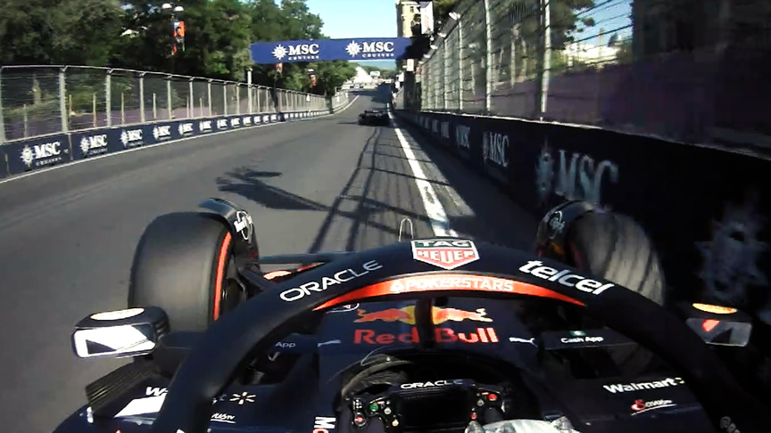 2022 Azerbaijan GP FP3: Onboard for Sergio Pérez’s fastest lap