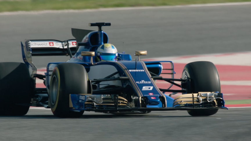 The Sauber C36 makes its track debut in Spain