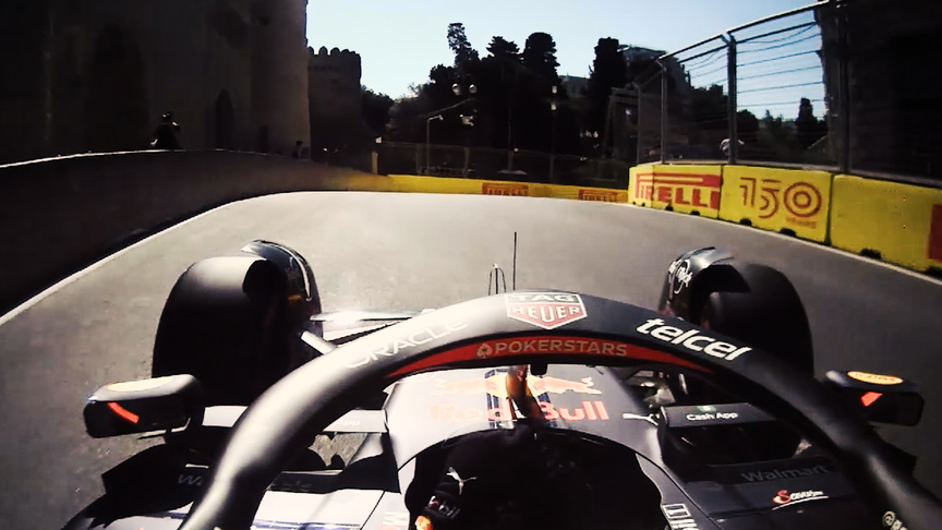2022 Azerbaijan GP FP1: Onboard for Sergio Pérez’s fastest lap