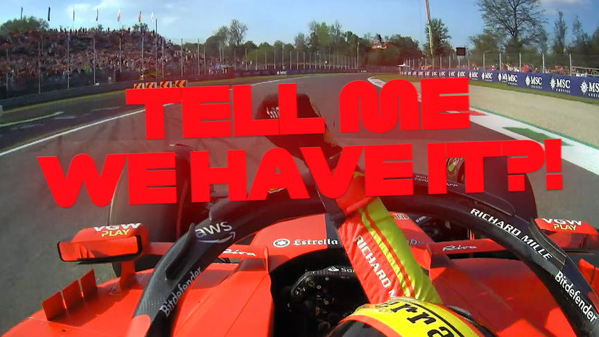 2023 Italian GP Qualifying: Carlos Sainz crosses the line to seal pole position for Ferrari at Monza