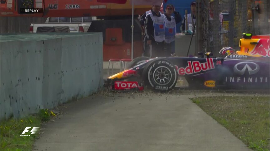 Kvyat reflects on his crash in FP2