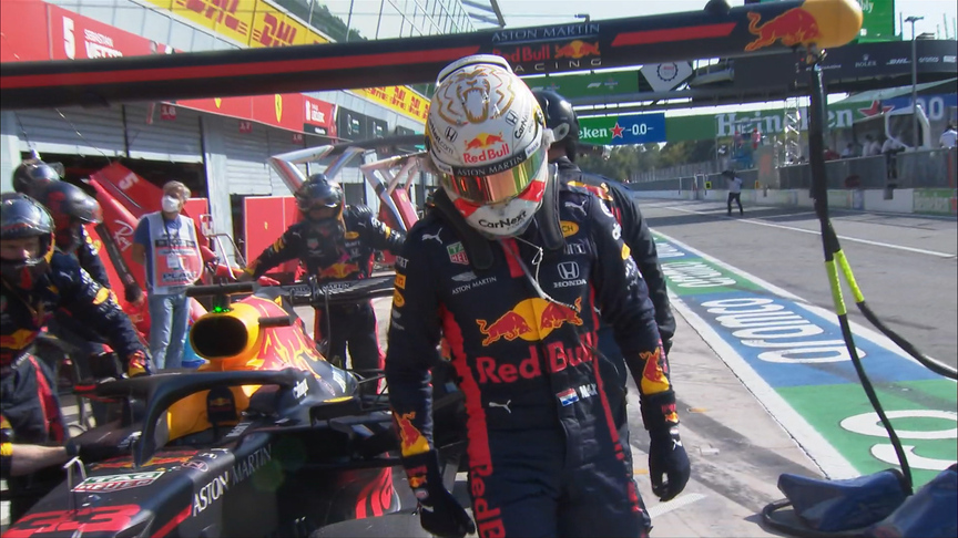 2020 Italian Grand Prix: Max Verstappen retires after Monza restart