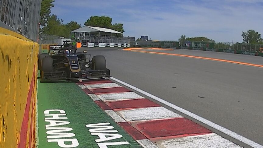 FP3: Grosjean tags the Wall of Champions