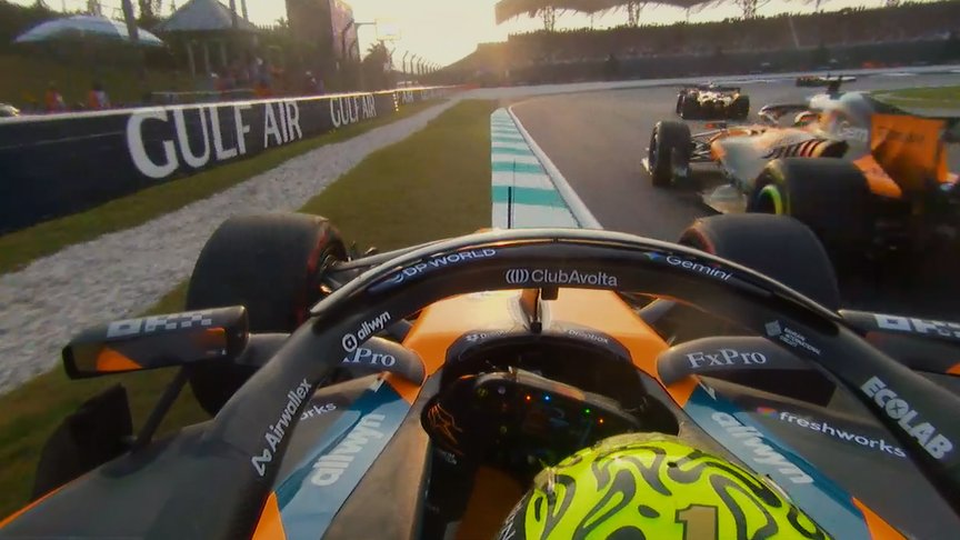 2026 Bahrain Grand Prix: Norris almost crashes behind the Safety Car