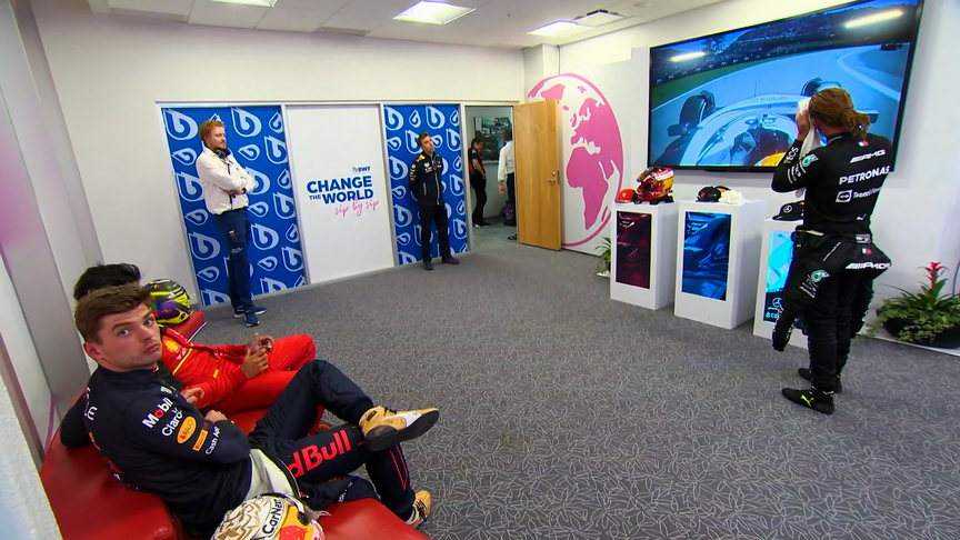 Inside the cool-down room: Hamilton, Verstappen and Sainz discuss the Canadian GP