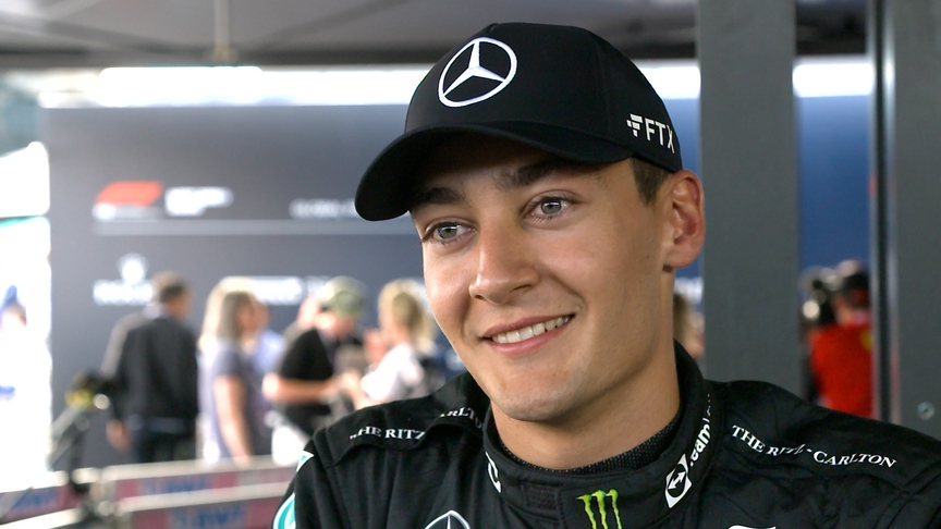 George Russell: 'What a feeling' to earn maiden pole position in Hungary