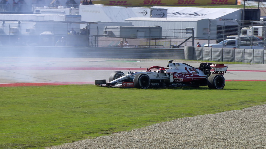 2021 United States Grand Prix: Räikkönen loses P10 with big spin at COTA