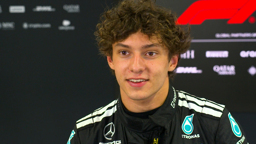 Antonelli left ‘super happy’ after strong points finish in debut Grand Prix