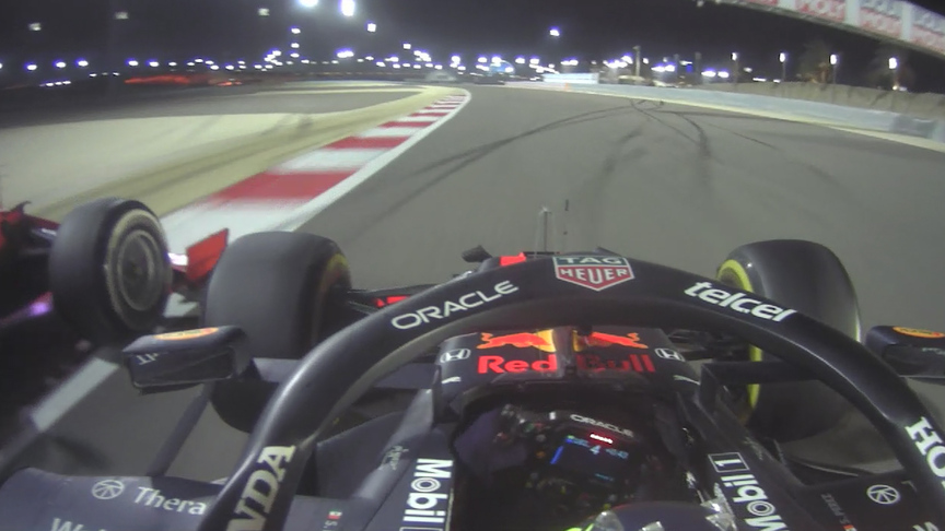 2021 Bahrain Grand Prix: Sergio Perez overtakes Charles Leclerc