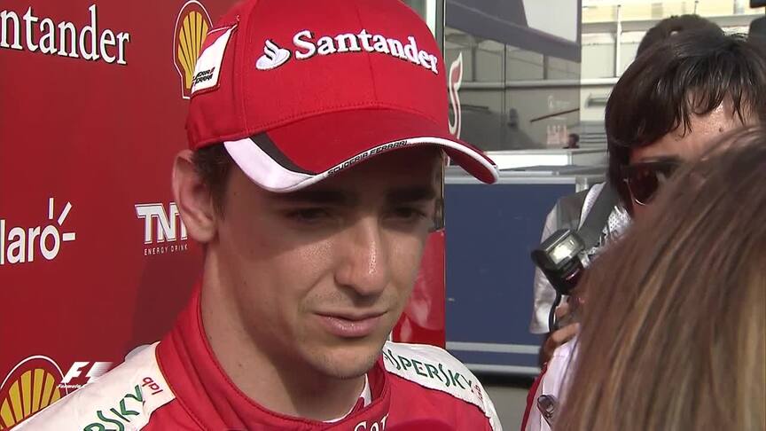 Esteban Gutierrez at the Barcelona test