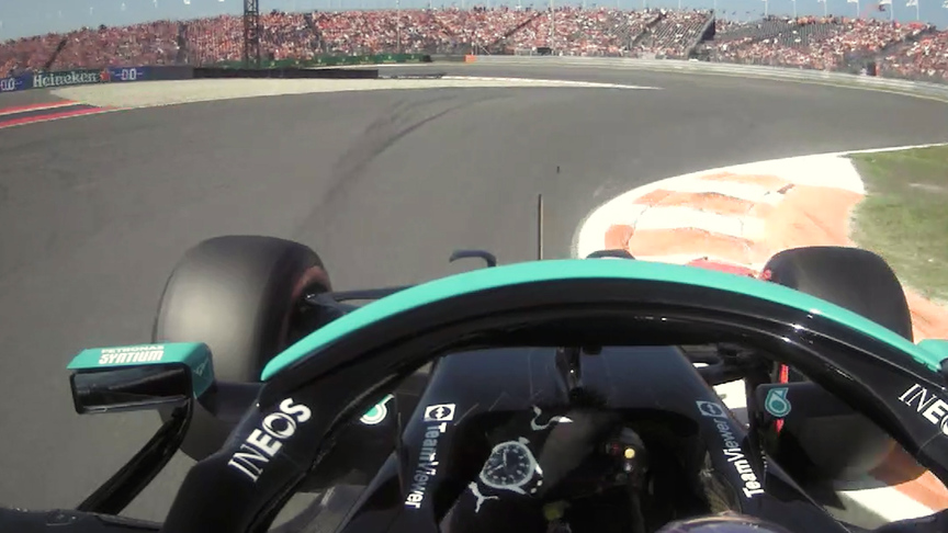2021 Dutch GP FP1: Onboard for Lewis Hamilton’s fastest lap
