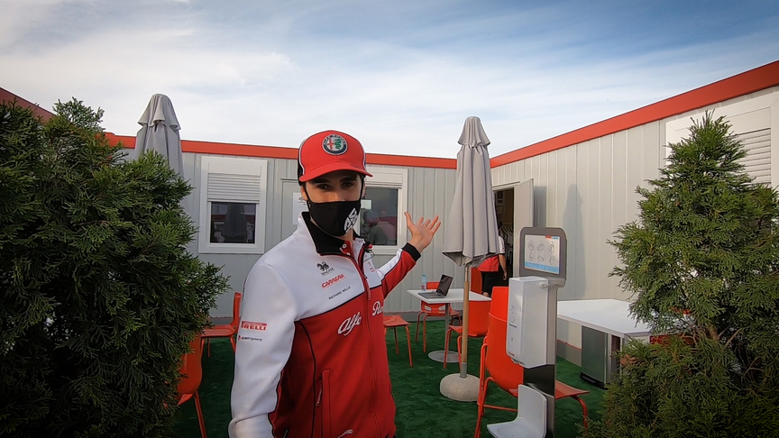 Antonio Giovinazzi's Hungary paddock tour