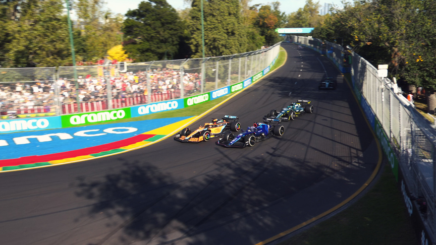 2022 Australian Grand Prix: Ricciardo, Albon and Stroll race in three-way battle