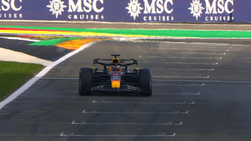 2023 Belgian GP Qualifying: Max Verstappen crosses the line to seal pole position at Spa 