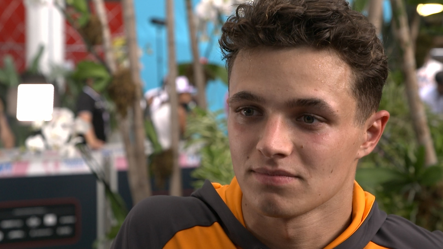 Norris frustrated his race ended in a 'silly way' after collision with Gasly