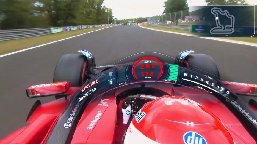Track View: Onboard with Charles Leclerc around the Hungaroring