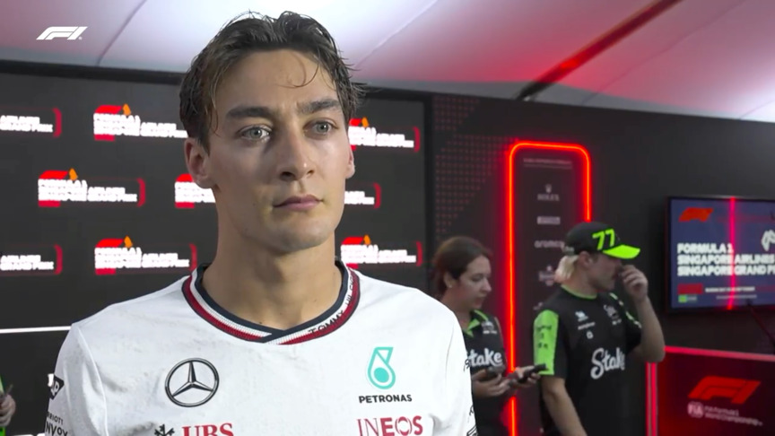 Russell explains what happened with his crash in second practice