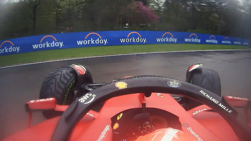 2022 Emilia Romagna GP FP1: Leclerc recovers nasty spin in practice