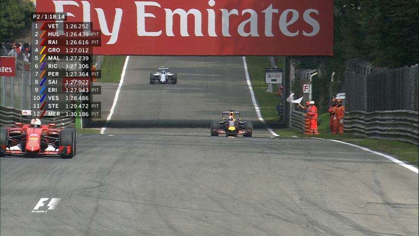FP2 breaking news: Ricciardo limps to the pits in first gear