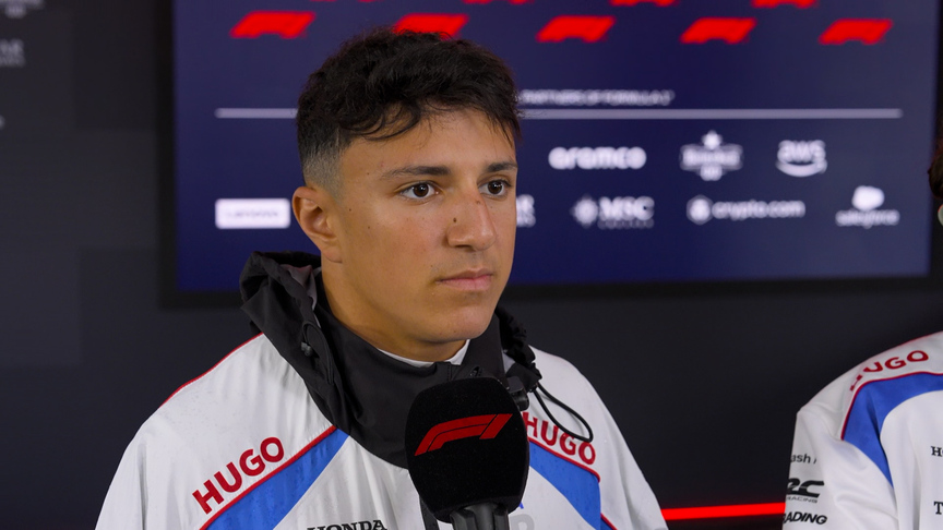 Hadjar reveals the problem that forced him to stop on track in FP2