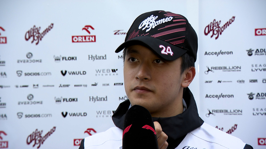 Guanyu Zhou 'feeling pretty good with the car' at Belgian GP practice