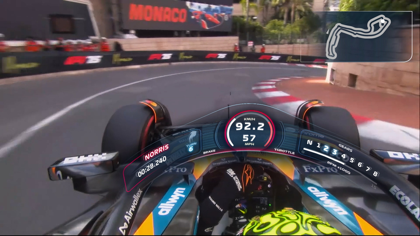 Track View: Onboard with Lando Norris around Monaco