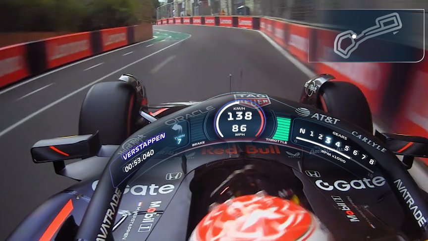 Track View: Onboard with Max Verstappen around Baku City Circuit