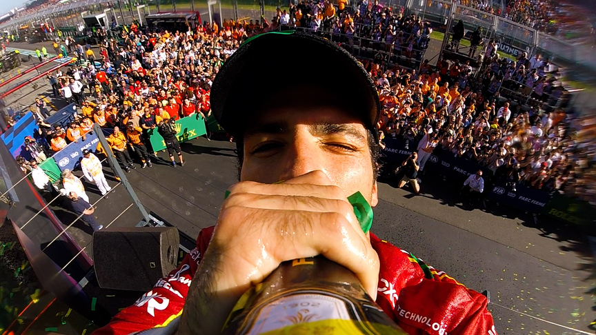 2024 Australian Grand Prix: Celebrate Carlos Sainz’s victory in Melbourne with 'champagne cam'
