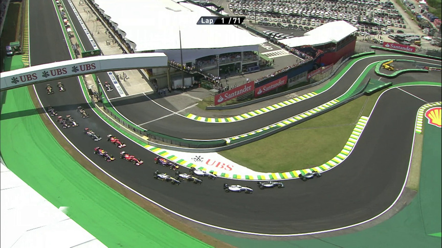 Brazil 2014 Race Highlights