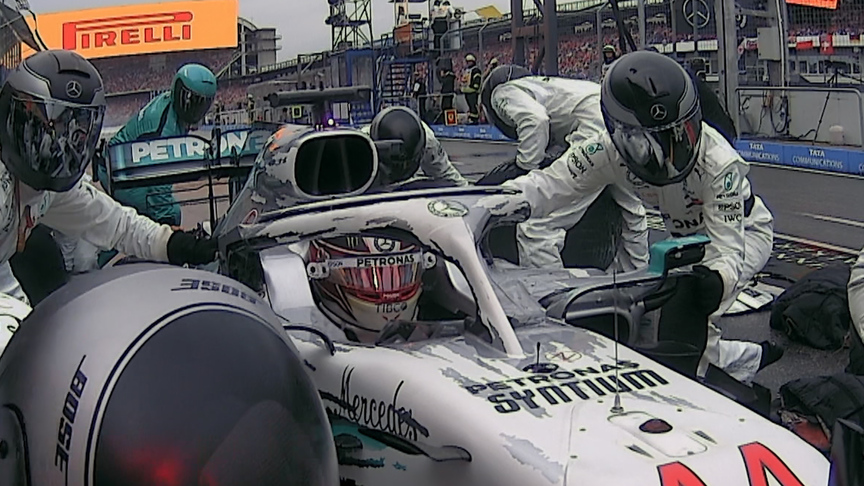 GERMAN GP: Perfect double-stack pit stops for Mercedes