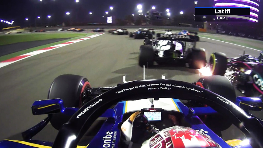 Bahrain Grand Prix 2021: First lap onboards