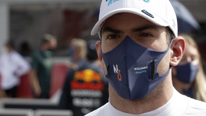 Latifi felt he had his 'best' session of the weekend on race day in Spain