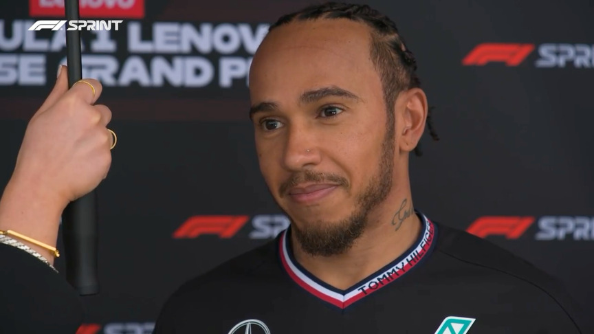‘As soon as I saw the rain coming I was getting excited’ – Hamilton on his P2 in Sprint Qualifying
