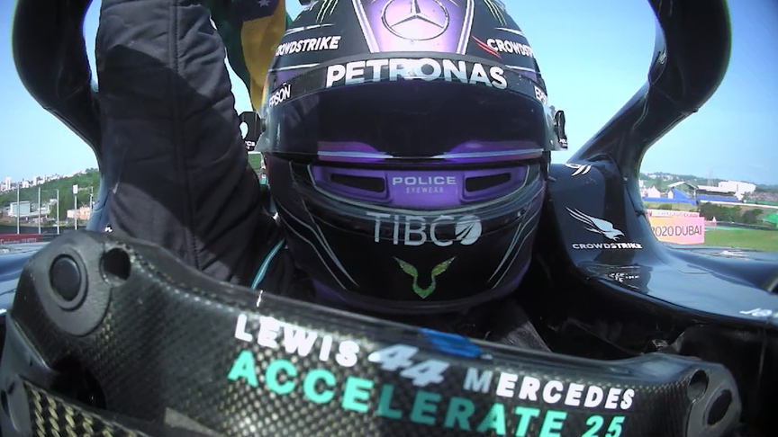 2021 São Paulo Grand Prix: Listen to Hamilton's raw team radio on his cool down lap after Interlagos win