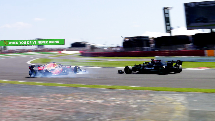 Global TV commentary reactions to Verstappen and Hamilton's Silverstone collision