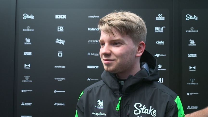 Robert Schwartzman 'very happy' with his FP1 showing