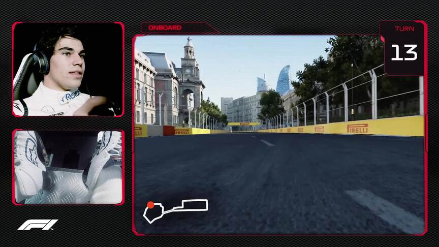 CIRCUIT GUIDE: Lance Stroll's virtual hot lap of Azerbaijan