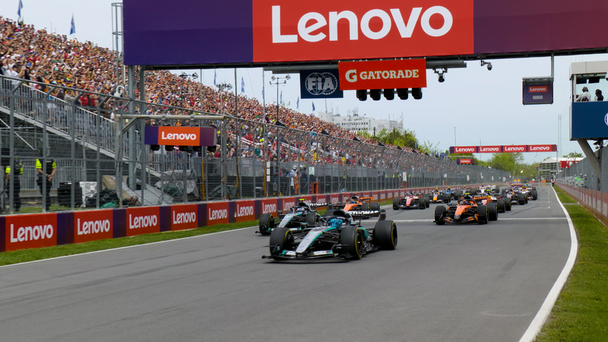 2026 Canadian GP Sprint: Russell leads away from pole as Hamilton claims P4 on the start