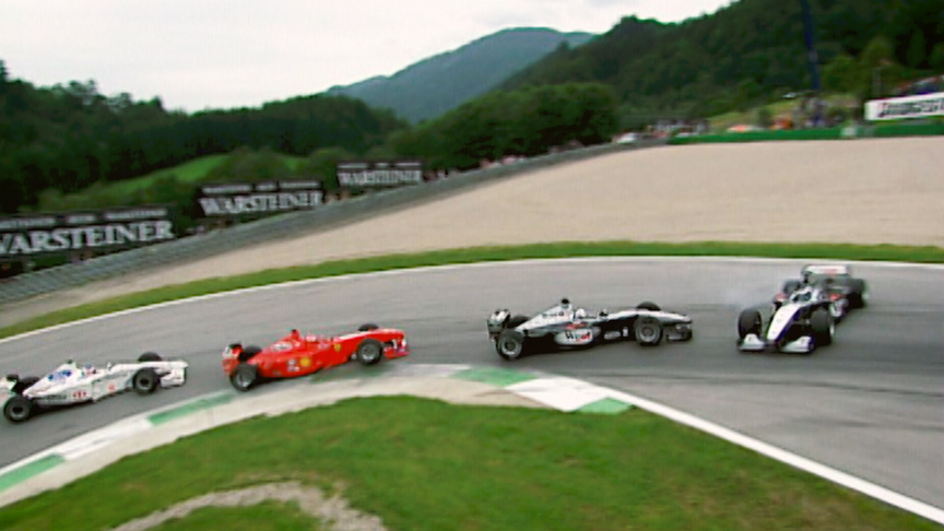F1 VAULT: Austria 1999 - Coulthard hits Hakkinen to boost Irvine's title push