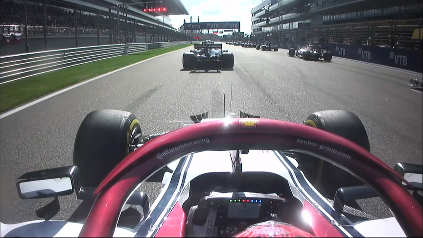 Russian GP: Raikkonen jumps the start in Sochi